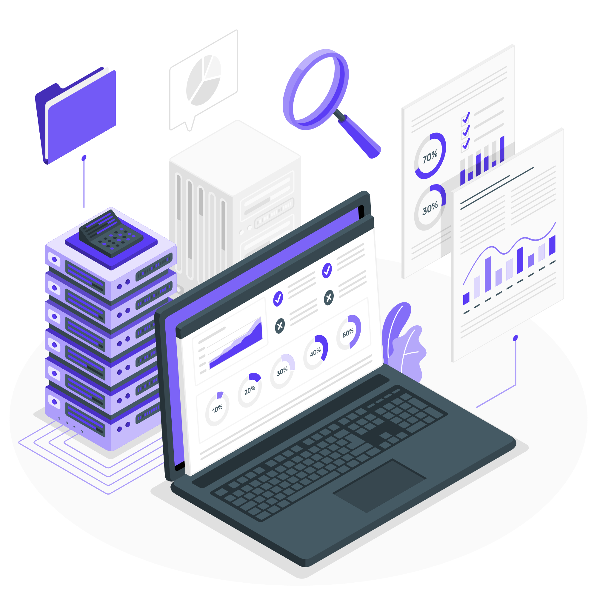 site stats illustration